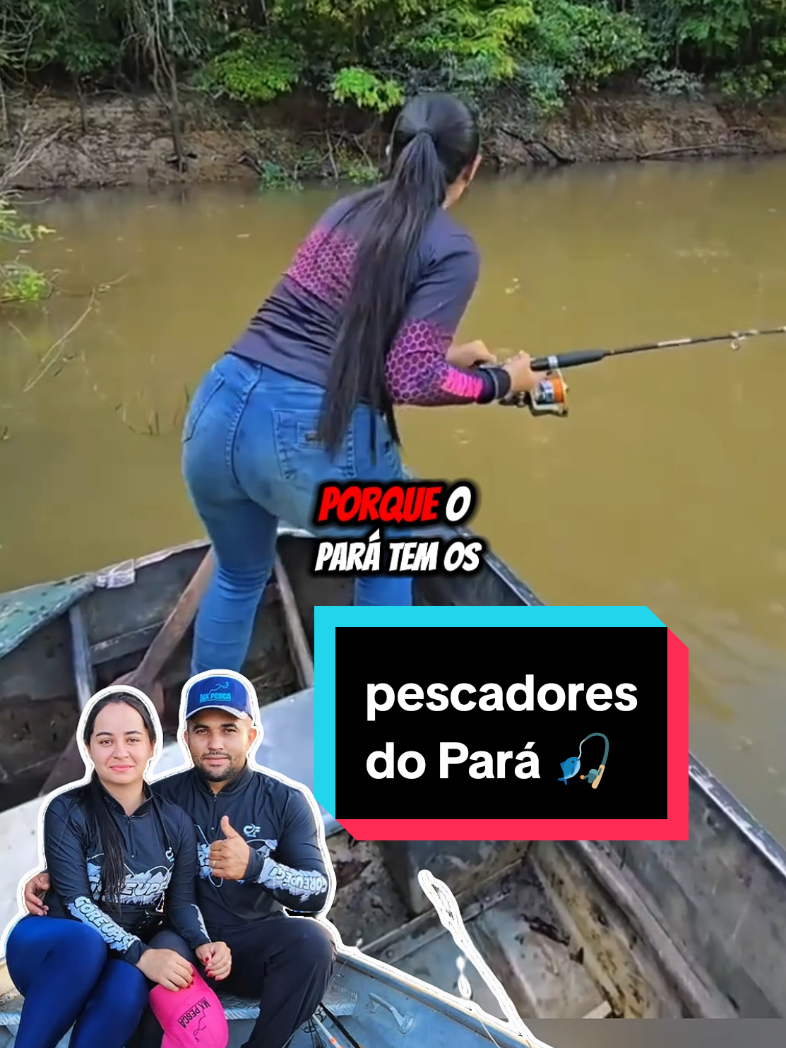 esse casal de pescadores faz sucesso nas redes mostrando sua rotina na natureza. credits: @Casal_w_k #pesca #natureza #pescaria 