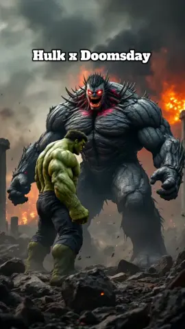 What if raw gamma rage fused with a Kryptonian killer? Hulk and Doomsday collide in a catastrophic clash—merging into one unstoppable monster. Molten rock erupts. Crimson lightning cracks. And from the flames, a new hybrid emerges—power unmatched, fury unchained. #hulkvdoomsday #superherofusion #dcvsmarvel #aiart #fyp #hulk #doomsday             Hulk Doomsday fusion, Marvel DC crossover, superhero AI battle, cinematic fusion video, epic hybrid character