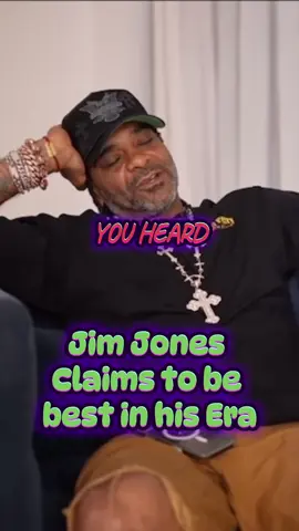 Jim Jones claims to be best in his era #foryoupage #jimjones #explorepage #interview 