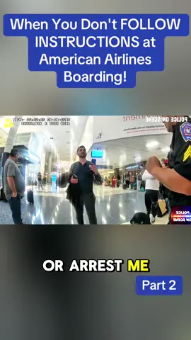 #When You Don't FOLLOW INSTRUCTIONS at American Airlines Boarding!