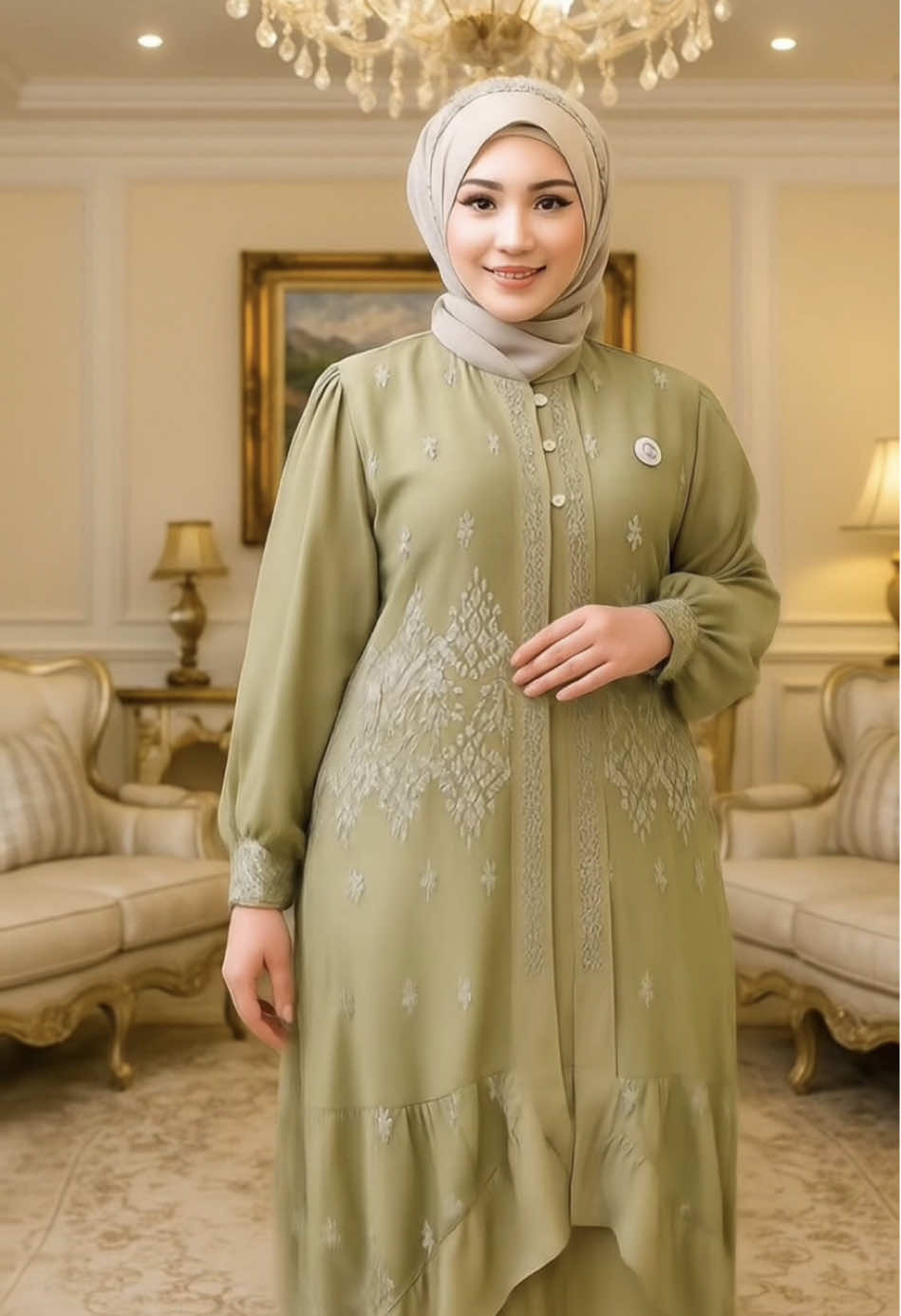 Ootd wanita,dress gamis terbaru dengan bahan crinkle mix dengan brokat✨🥰#OOTD #ootdhijab #dress #gamis #outfitideas #outfits 
