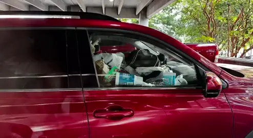 How can you see to drive? #clutter #drive #trash 