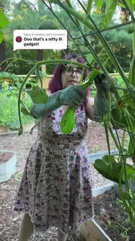 Replying to @outdoor_kat Let’s talk about who this ISN’T for: - People who need to tie up a thick set of vines. This works well on smaller individual vines. If you’re doing thick vines, you’ll need to be careful not to put too much pressure on the vine when taping.   - People who need to weave the device through tight, small spaces (e.g., teeny tiny squares that would be hard to pass the device through). - If you just prefer to use another method, that’s totally fine too! For me, this has been working great! #gardentools #tiktokshop 