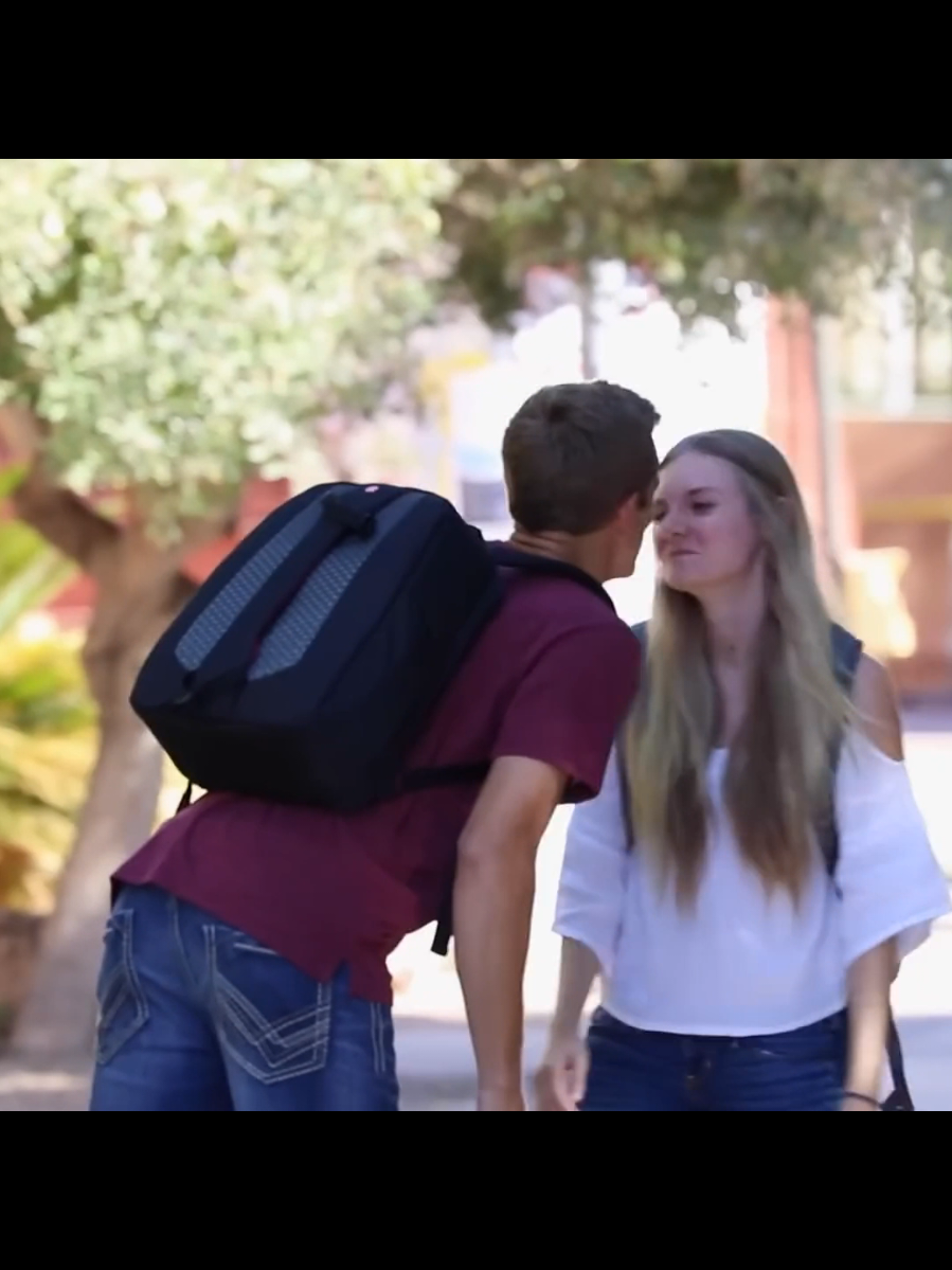 she is so down #school #kiss #cute #rizz 