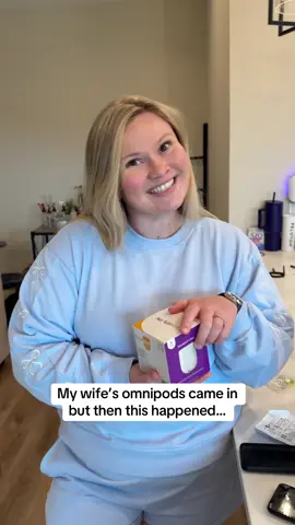 Hopefully this is the last problem we run into😂 #couple #wife #type1diabetes #t1d 