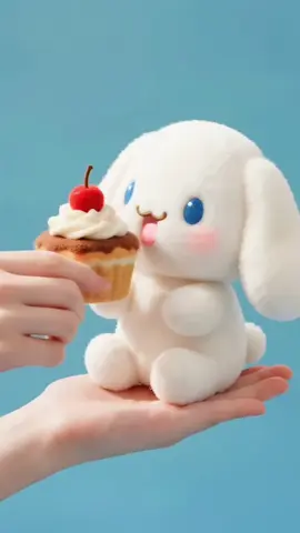 Cute Cinnamoroll Eating Dessert 🧁#Cinnamoroll #sanrio #dessertlover #AIArt #kawaii #AIAnimation #asmr 