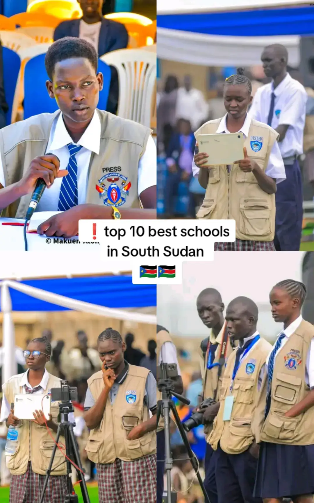HERE ARE THE LIST OF 10 BEST SCHOOLS IN SOUTH SUDAN 🇸🇸  1: Darling wisdom academy -juba  2:Elite high school-juba  3:Amonto girls high school-juba  4: shiek el-nur _Bor town  5: Brilliant Academy -juba  6:Venus star high school-juba  7:pamerleau secondary school  8: Juba academy -juba  9: Venus international secondary school 🏫 🎒  10: amazing grace high school-bor town  Congratulations to the above school for you will produce future doctors, ministers, governors  WE LOVE YOU SOUTH SUDAN 🇸🇸🥰😍  #juba #eastafrican #somalitiktok #kenyantiktok #southsudantiktokers🇸🇸 #southafrica #southsudanesetiktokers🇸🇸🇸🇸🇸🇸 #education #school #southsudanschools #genesis_navaz23 #southsudaneseglobal🇸🇸 #southsudanesetiktokers🇸🇸🇸🇸🇸🇸 