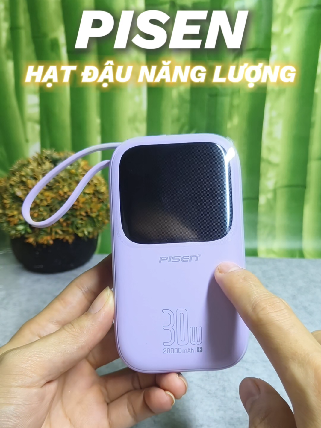 Sạc dự phòng Pisen có công suất sạc ra và vào lên đến 30W #pisen #hatdaunangluong #sacduphong 
