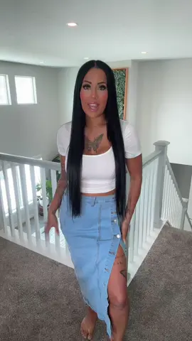 Stretchy denim skirt that moves with you, flatters every curve, and easily dresses up or down for any occasion. #DealsForYouDays #denimskirt #stretchyskirt #casualstyle #fashionessential #denimtrend #comfyfashion #versatilepiece #chiclooks #everydayoutfit 