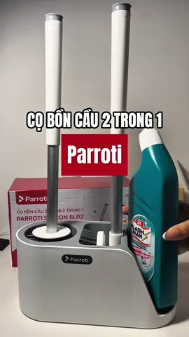 Cọ bồn cầu silicon 2 trong 1, treo trong nhà vệ sinh gọn gàng, lịch sự, có luôn kẹp gắp tóc #coboncau #coboncausilicon #parroti #toiletclean #dondepnhacua #chummanhthichdomoi 