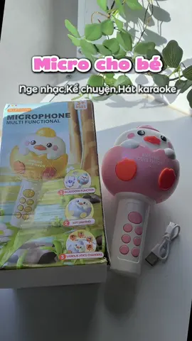 Cái mic xinh xỉu mấy bà ơi#xuhuong #memoandam🍀 #micro #dochoichobe #smartbaby 
