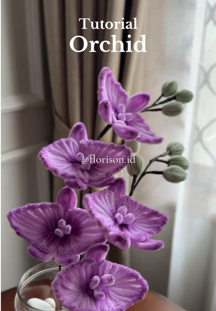 Tutorial Bunga Anggrek #orchid #fuzzywire #handcrafted #DIY 