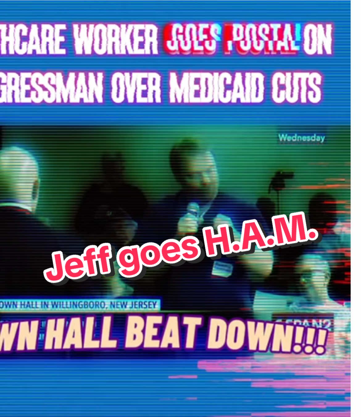 Someday, I hope to ask #Jeff how he held onto the microphone while double-fisting two cans of Whoop-Ass. This #classic #townhall #beatdown is from the last #republican attempt to cut #medicaid in #2017. Unfortunately, after a 15 year war on #Obamacare, they succeeded with the #Trump #legislative turd sandwich #bigbeautifulbill . #politics #rightwing #grifter #obama #democrat #propaganda #healthcare #taxcuts #classwarfare #occupy #oligarchy #cspan 