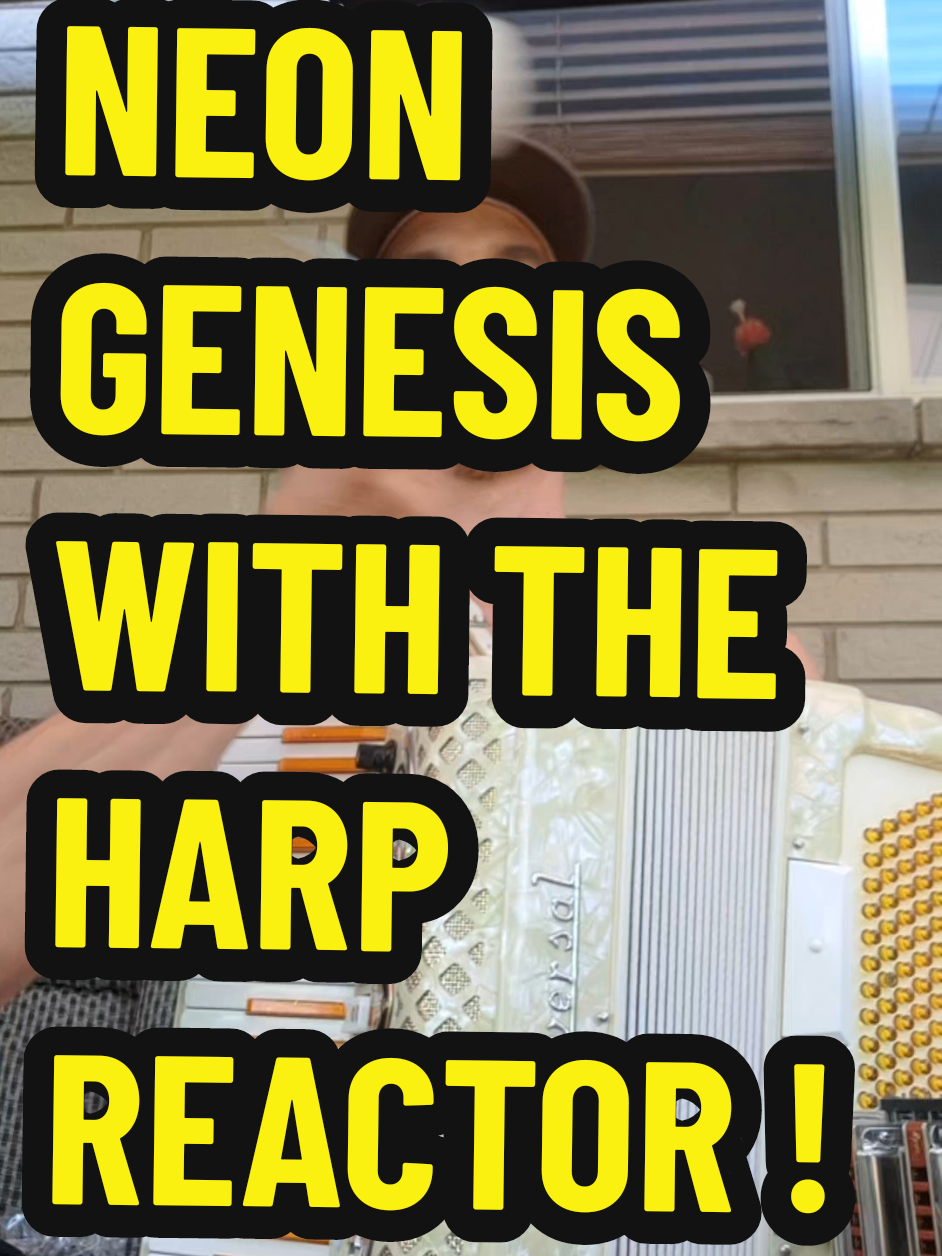 NEON GENESIS EVANGELION -A CRUEL ANGEL'S THESIS  WITH THE HARP REACTOR #neongenesisevangelion  #neongenesis  #evangelion  #anime  #manga  #cartoons  #japan  #music #harmonica #harp  #instruments #paint  #funny #quebec  #qc