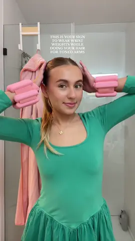 Doing a slick back with these had me like 😮‍💨😮‍💨 #trending #viral #hairstyle #LifeHack #Lifestyle #wristweight #girlhood #armworkout @Shop Bala Bangles 