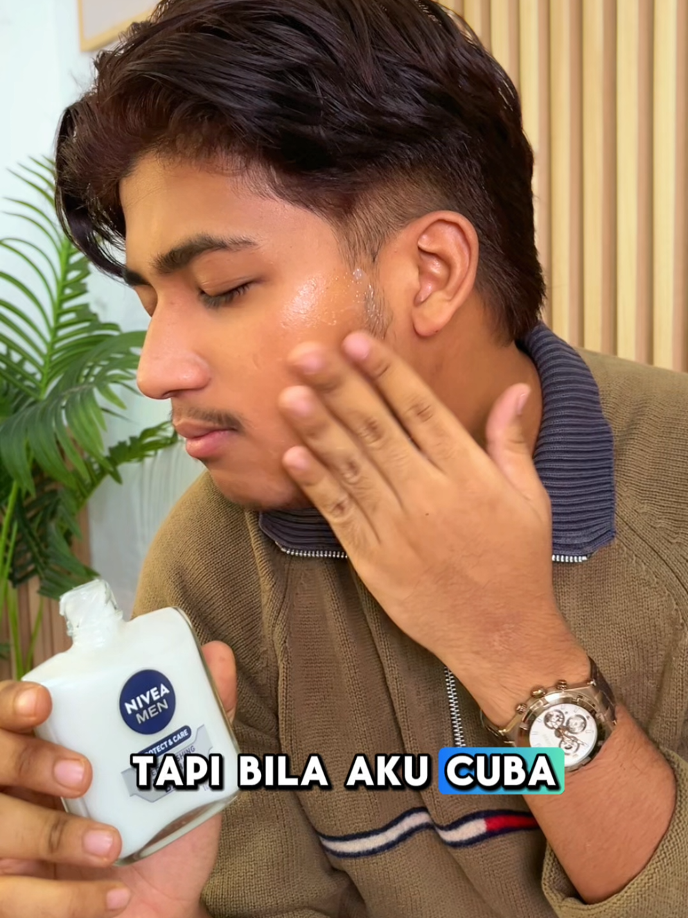 Enriched with Aloe Vera & Vitamin E, this balm hydrates and soothes instantly ⚡#niveamalaysia #skincare #facecare #postshavebalm #balm #userreview #N1 
