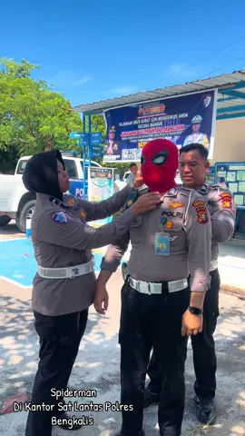 ICON SPIDERMAN, Sat Lantas Polres Bengkalis. 