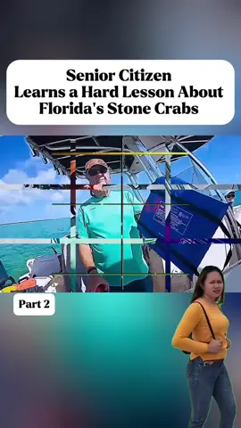 Senior Citizen Learns a Hard Lesson About Florida's Stone Crabs part 2
