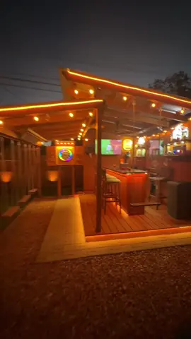 Just hanging out at my backyard bar on a Friday night #backyardbar #mancave #ptio #patiogoals 