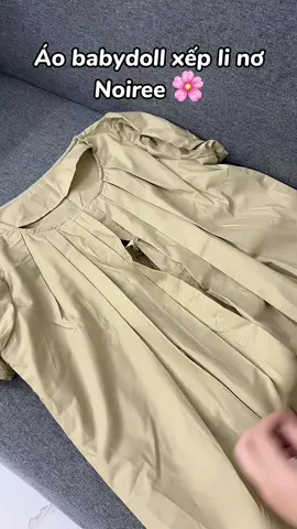 Áo babydoll xếp li thắt nơ xinh iu nha Noiree @Noiree House #xh #noiree #reviewlamdep #fyppppppppppppppppppppppp #unboxing #outfitideas 