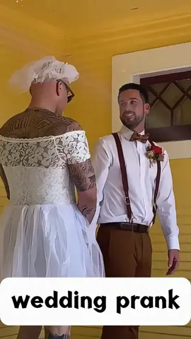 #prank #weddingprank #firstlook #weddingseason #sofunny #funnymoment #funny #humor #bride #groom #wedding #shaq  #runyourracepodcast 