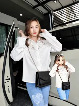 คลิปนี้ไม่มีบทพูด❗…เพราะความสวยไม่ต้องพูดเยอะ 🤣🤣 อันนี่แค่ซ้อมๆ😂 #เสื้อผ้าผู้หญิง #เสื้อลูกไม้ขาว #เรียบร้อยแต่ปัง #เสื้อพรีเมียม #ใส่แล้วดูแพง #ลูกไม้ปังๆ