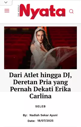 Deretan Mantan Keakasih Erika Carlina  Dj Panda ,kapan ?  Credit : Nyata  #erikacarlina #djbravy #ericarlina #ericarl 