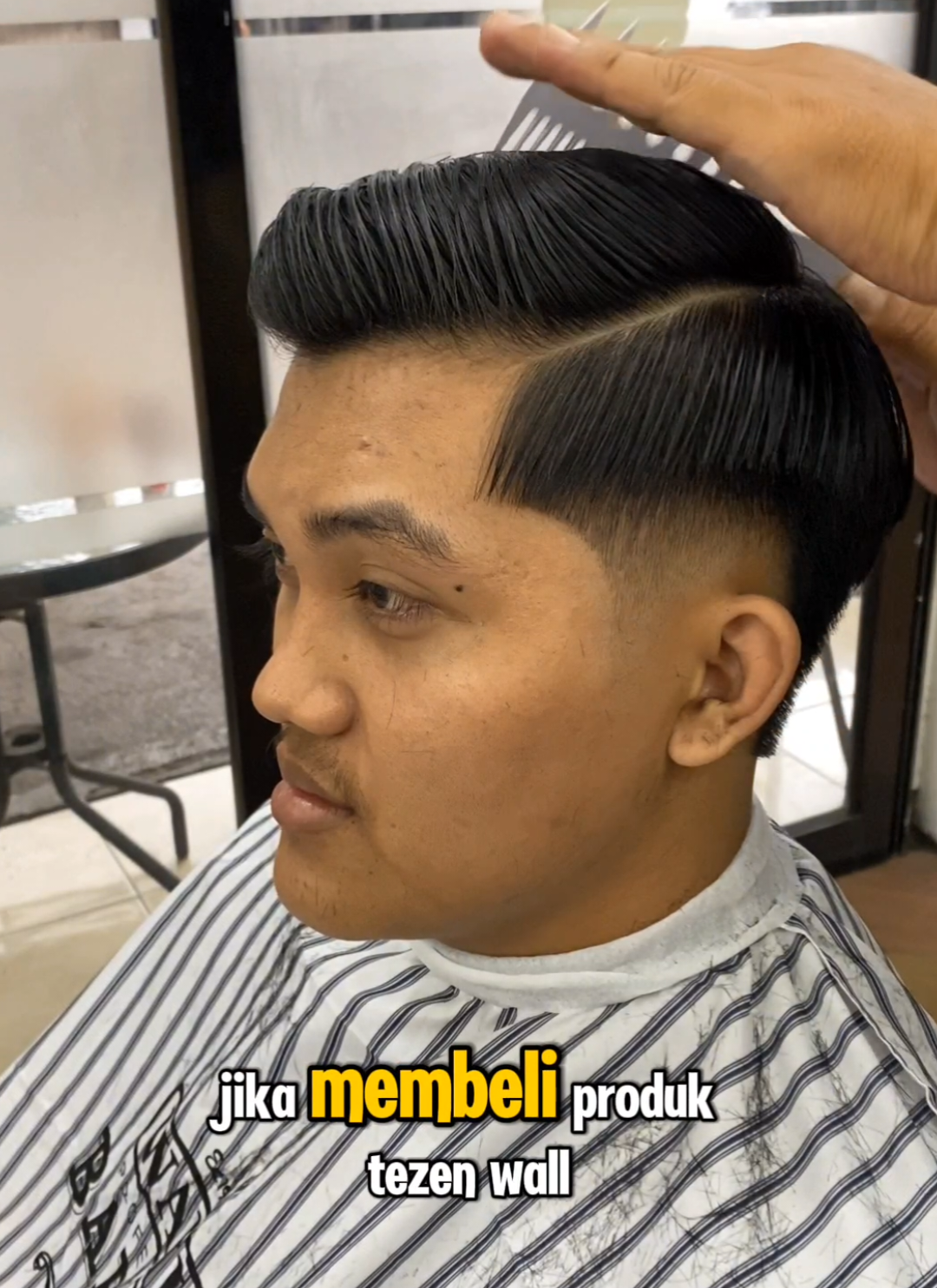 produk yang cocok untuk gaya rambut yang bandel susah di atur #fyp #barbershop #tezzengrooming 