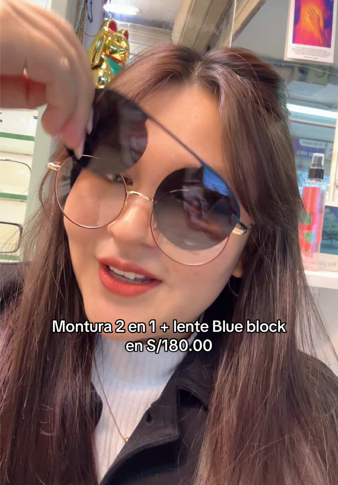 Así es!✨ Puedes llevarte esta #montura2en1 o #lentes2en1 😎con lunitas #blueblock a tu medida por S/180.00 Escríbenos y cotízalos a tu medida ✨ 📲922242316  📍Jr Callao 311 Stad A14 - Cercado de Lima 📍 #lentes #optica 