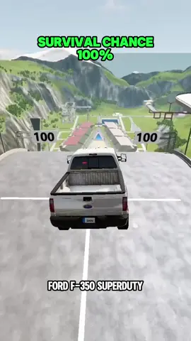 Chance of survival with different vehicles! #beamng #gameing #beamngcrashdrive #fyp 