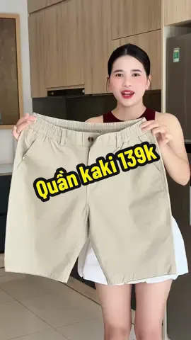 Cạp cúc pha chun lịch sự nhưng vẫn thoải mái#kieugialinh #quankaki #quanshortnam 