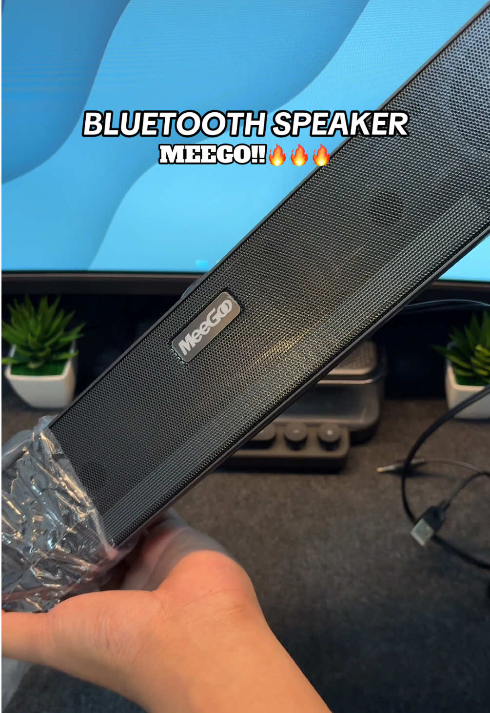 Solid na soundbar from MEEGO 🔥 buong buo tunog!! #speaker #speakerbluetooth #bluetoothspeaker #soundbar #harbrzywfh 