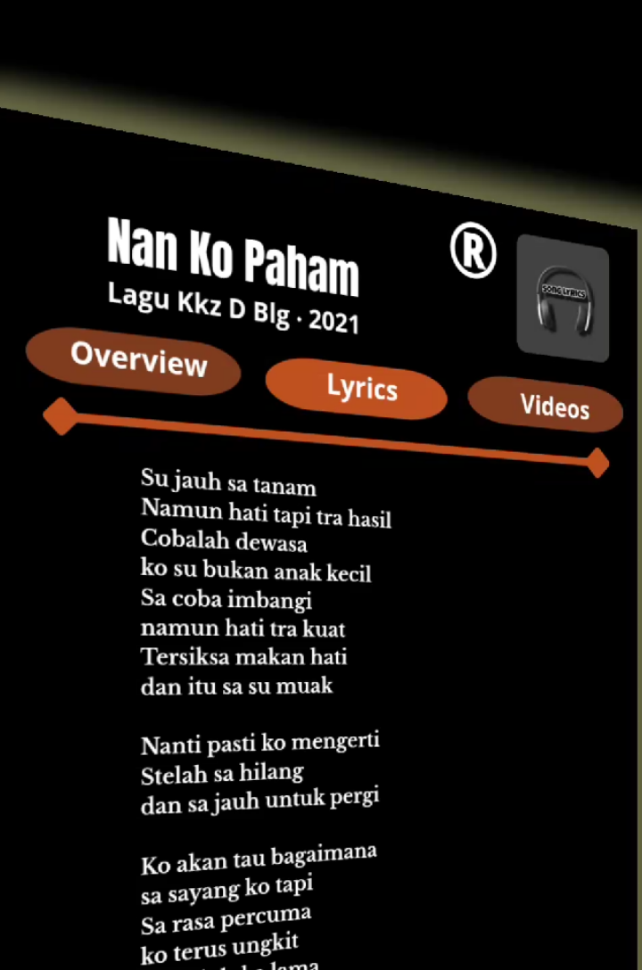 Nan Ko Paham | Kkz D Blg.2021🎶 #nankopaham #lyric #lyrics_songs #lyricsvideo #song #songs #songlyrics #lirik #liriklagu #fyp #fypage #fypforyou #beranda #fyppppppppppppppppppppppp 