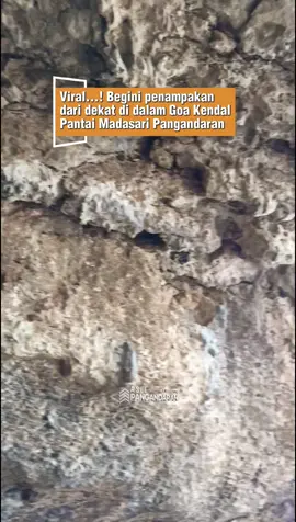 Penampakan dari dekat Goa Kendal di Pantai Madasari Pangandaran  #pangandaran #wisatapangandaran #madasari 