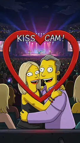 💋 Kiss Cam y Coldplay #kisscam #coldplay  #simpsonspredictions #simpsons #prediction #simpson 