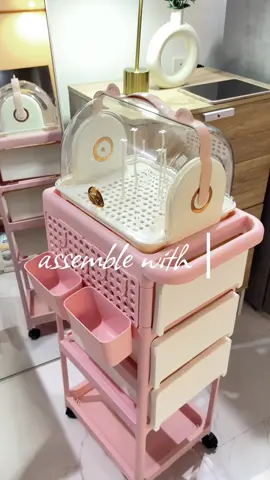 Multipurpose trolley organizer perfect for baby essentials 💗 #trolleyorganizer #babyessential #babyessentialorganizer #trolleycart 