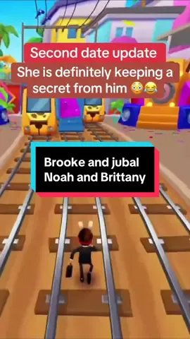 She is definitely keeping a secret from him 😳😂 #brookeandjubleshow #seconddateupdates #seconddate #crazy #part1 #part2 #men #women #radio #baddate #fyp #4u #foryoupagе #foru #stroytime 