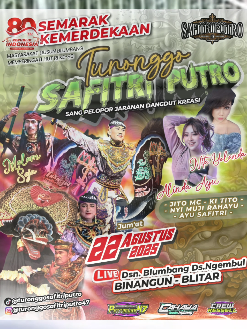 Kulonuwun Blitar🖐️🥰 #sentherewetulungagung #turonggosafitriputro #turonggosafitriputro47 #blitar #fypage 
