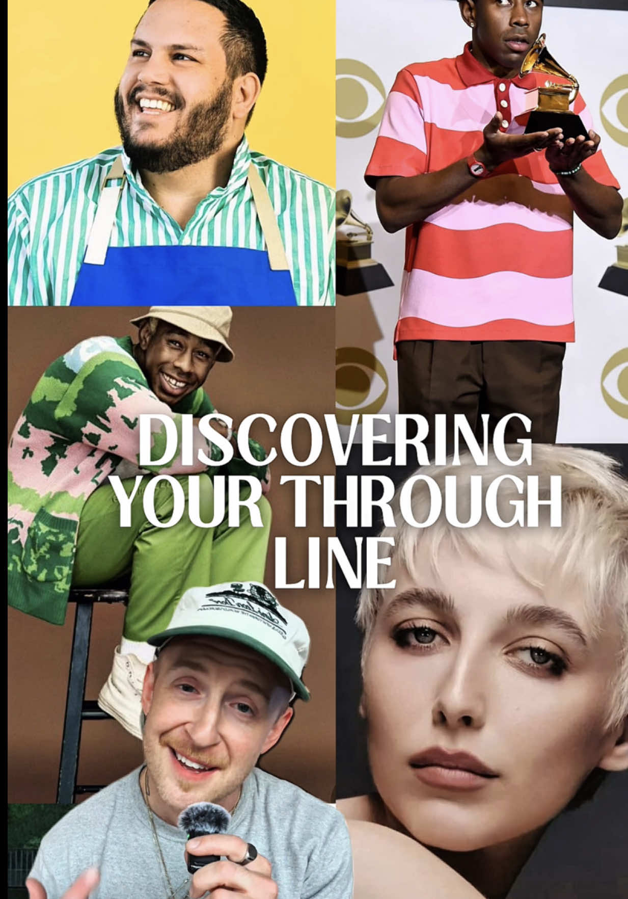 When you have many interests, how do you connect the dots and build a cohesive, multi-dimensional brand? You need a through line. #entrepreneurship #creatives #emmachamberlain #tylerthecreator #grossypelosi 
