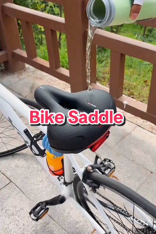 Bike Saddle Seat Bicycle Shock Absorbing Saddle For MTB Bike Hollow Seat Cycling Breathable Saddle#tiktok #tiktokshop #foryou #cycling 