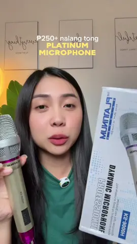 huy ang gandaaaaa! ₱250+ lang to PLATINUM na. #platinumkaraoke #platinummicrphonekaraoke #platinummicrophonekaraoke 