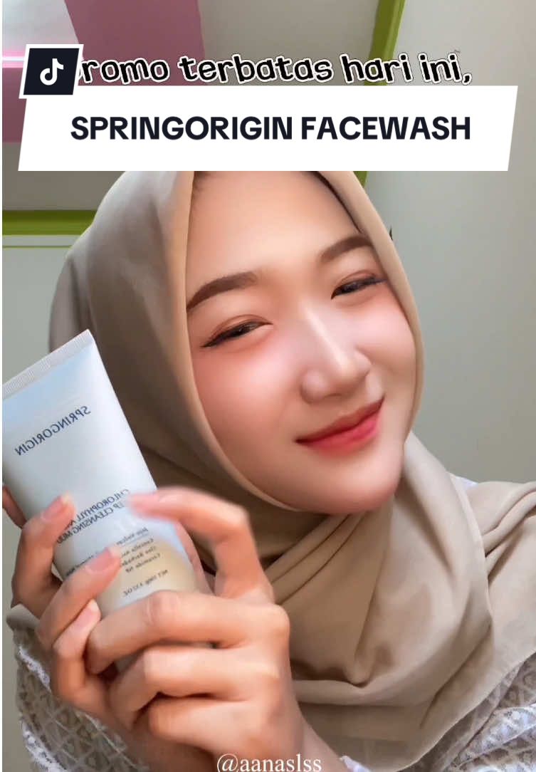 punya sabun cucimuka ini, engga takut lagi punya jerawat karena begadang #skincarekorea #springorigin #fyp #trend #trending 