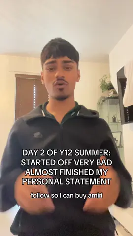 Day 2 of y12 summer, almost done with my personal statement alr lol. Work experience starts on Monday so look out for that. Follow for amiris. #mawithda1 #alevels #gcse #chatgpt #y12 #sixthform 