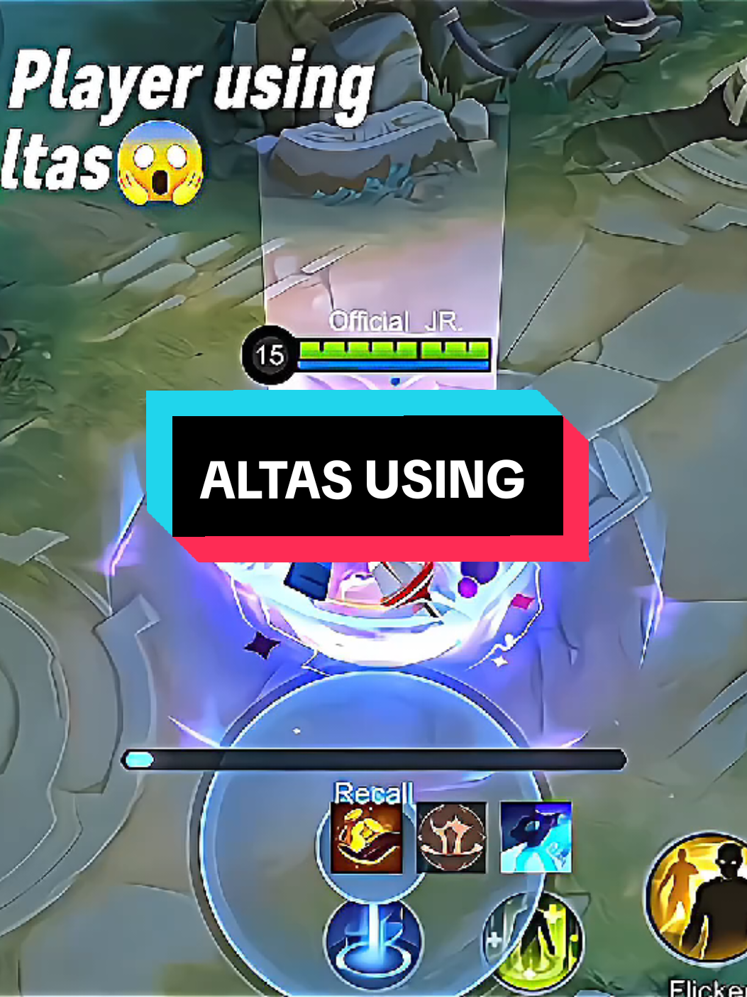 Pro player using Altas 💀 #MLBBALLSTAR #MLBBDINOPLANET #MLBB 