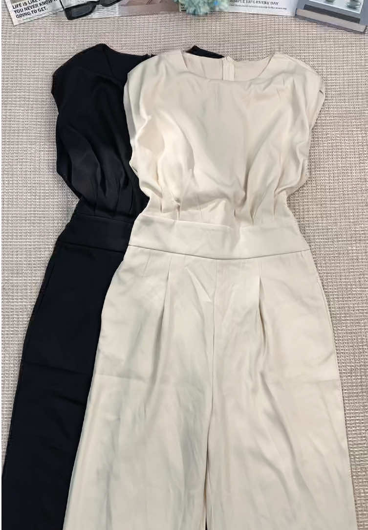 I really like these temperamental  elegant jumpsuits.🖤🤍 #Women#SolidColor #Sleeveless #Jumpsuit#jumpsuitoutfit #Widelegtrousers#Elegant#elegantstyle #Fashion #oldmoney #Casual#casualoutfits#Commuter#jumpsuitstyle#Daily#Outdoor#Wear#Women#Womenswear#wonenfashion#Summer#summeroutfit #viral#trending #fyp#foryou #spotlightfinds#spotlightfindsy #tiktok#tikokmademebuyit #tiktokshop#tiktokshopmothersday #ymj