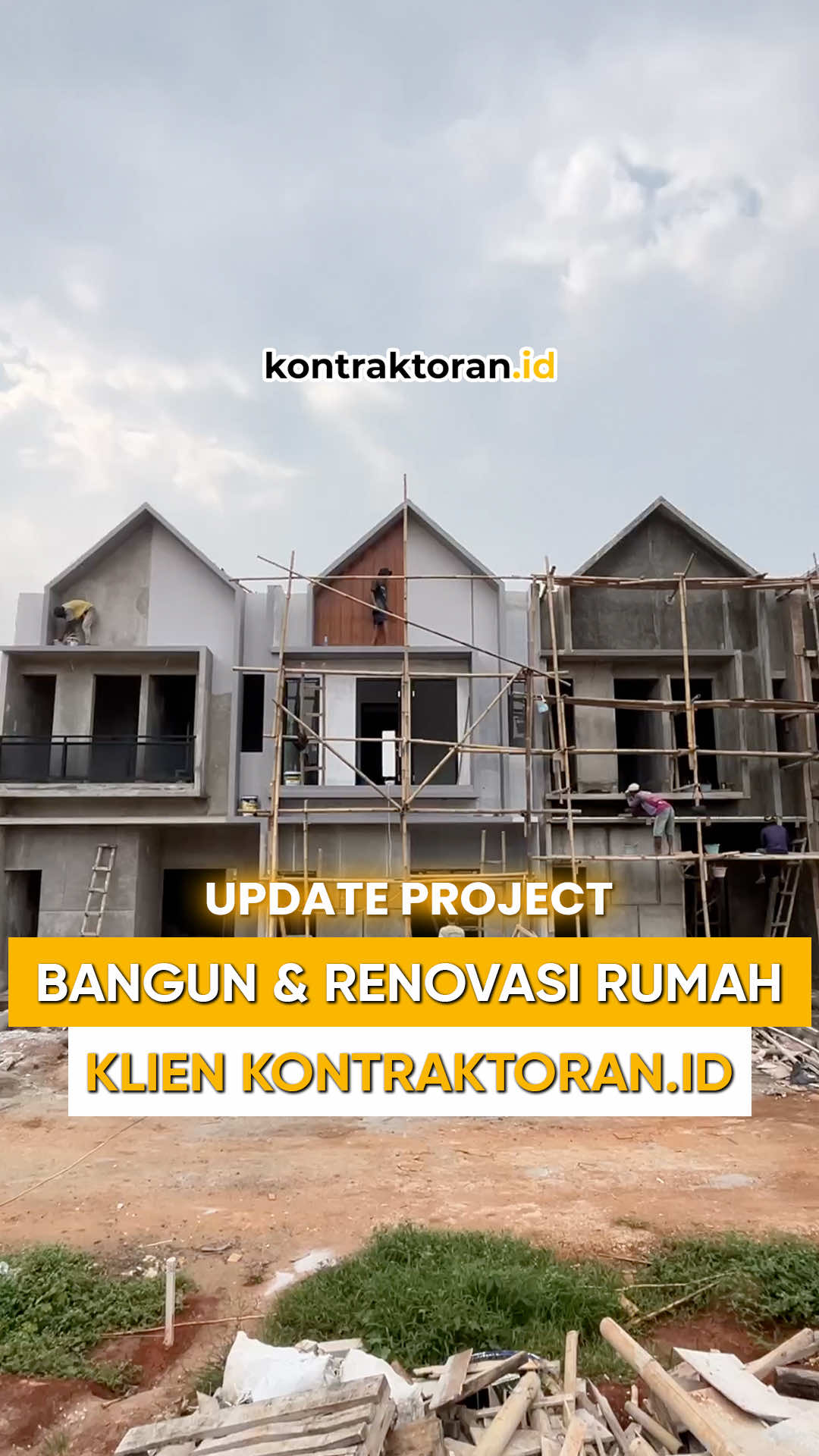 Saat ini Kontraktoran.id sedang fokus dalam pengerjaan pembangunan dan renovasi rumah klien kami yang berada di berbagai wilayah📍Jabodetabek  Mulai dari renovasi total, penambahan lantai, sampai pembangunan rumah dari nol. Semua kami kerjakan dengan rapi, amanah, dan tepat waktu! Kenapa banyak yang pilih Kontraktoran.id? ✅ Prosesnya terencana dan transparan ✅ Ada desain 3D sebelum mulai ✅ Tim profesional  ✅ Bisa bantu hitung budget dari awal (RAB) Kalau Ayah Bunda juga ingin renovasi rumah atau bangun rumah impian, yuk mulai dari konsultasi dulu!  GRATIS‼️ #kontraktoranid #updateprogress #renovasirumah #rumahkeluarga #jabodetabek #kontraktorhits #kontraktorbekasi #kontraktorsyariah 