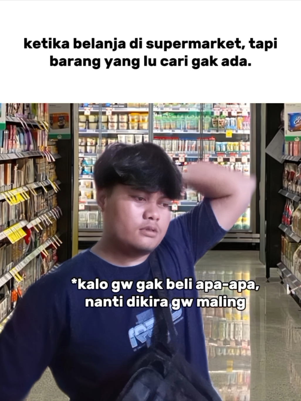 beli Golda aja kali ye #beranda #meme #supermarket #gakbeliapaapa #foryoupage #4youpage #fyp 