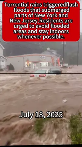 Intense storms dumped heavy rain, triggering flash floods throughout New York and New Jersey.#news #newjersey #newyork #flood