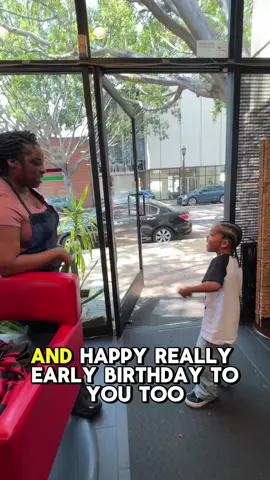 Spreading Sunshine! My son picked flowers for our dear friend Ella who does his hair, and she suprised him too ❤️🥹 #wholesome