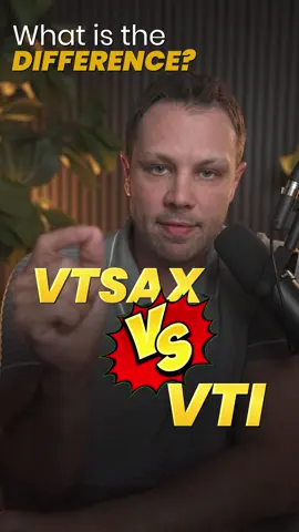 VTSAX vs. VTI: What’s the Difference? 📉 They invest in the exact same stocks... So why do they feel different? Here’s the breakdown: 💼 VTSAX – Mutual fund – $3,000 minimum – Trades once per day – Great for automatic deposits 📊 VTI – ETF – No minimum – Trades like a stock anytime – Works on apps like Fidelity, Robinhood, etc. 📦 Think of them like different wrappers around the same total stock market fund. You’re not picking which one is better — just choosing the version that fits how you invest. 👉 Follow @mastermoneyco for more no-fluff investing tips